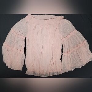 Elegant Pink Off-Shoulder Women's Top